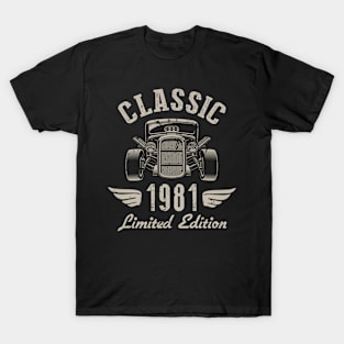 41 Year Old Gift Classic 1981 Limited Edition 41st Birthday T-Shirt